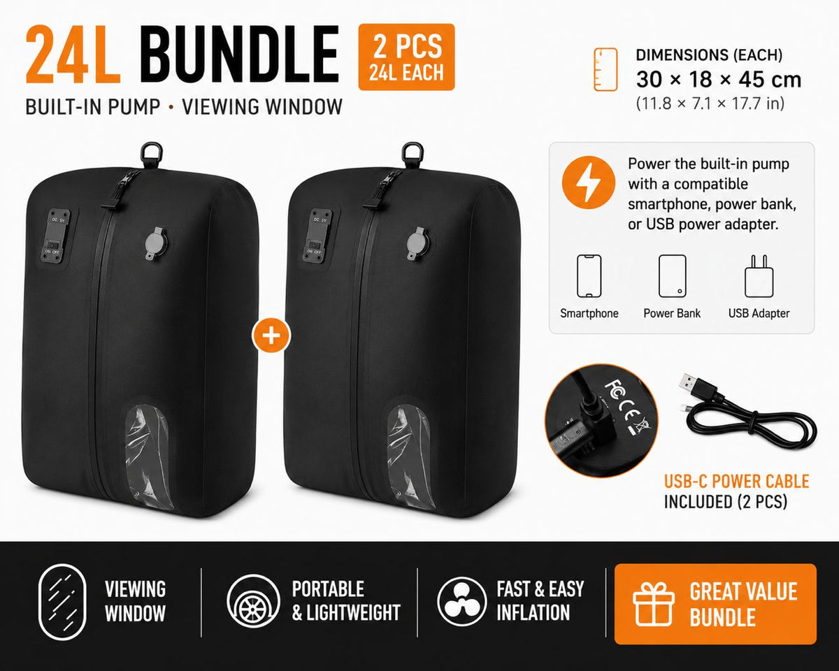 ZOKICO AirPack USB-C powered compression bag detail image