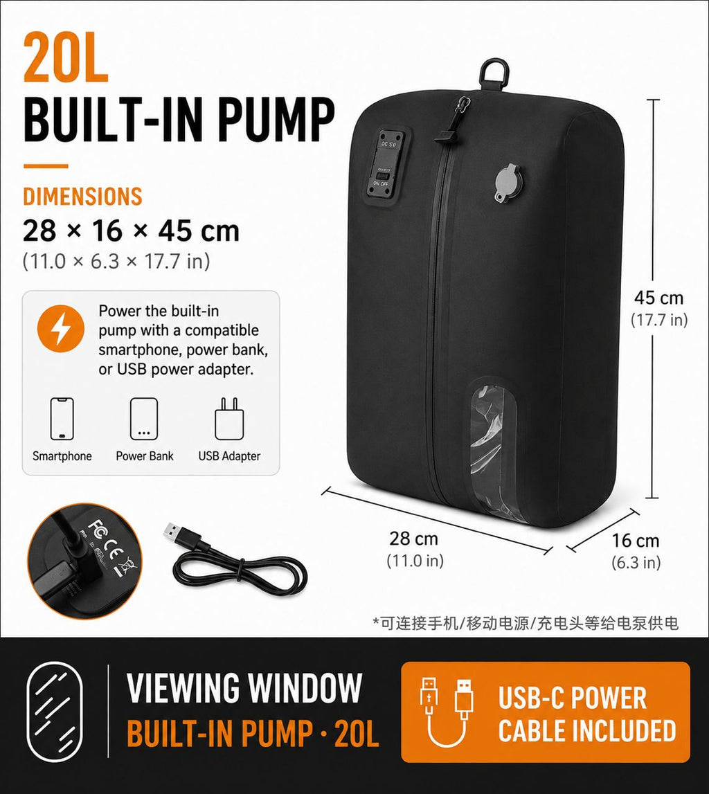 ZOKICO AirPack built-in pump compression bag feature image