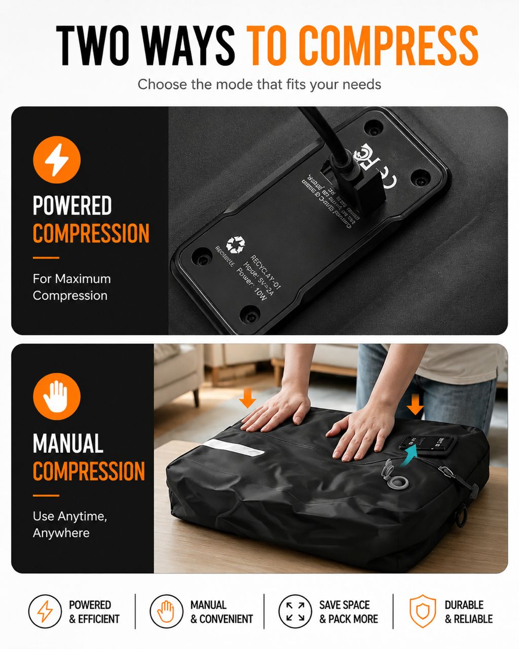 ZOKICO AirPack compression bag size and product details