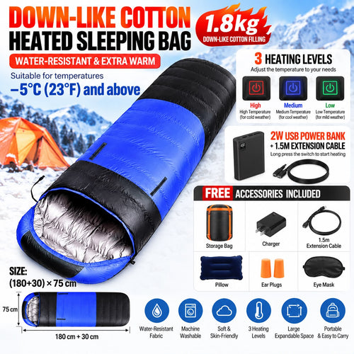 ZOKICO Heated Sleeping Bag 1.8kg version